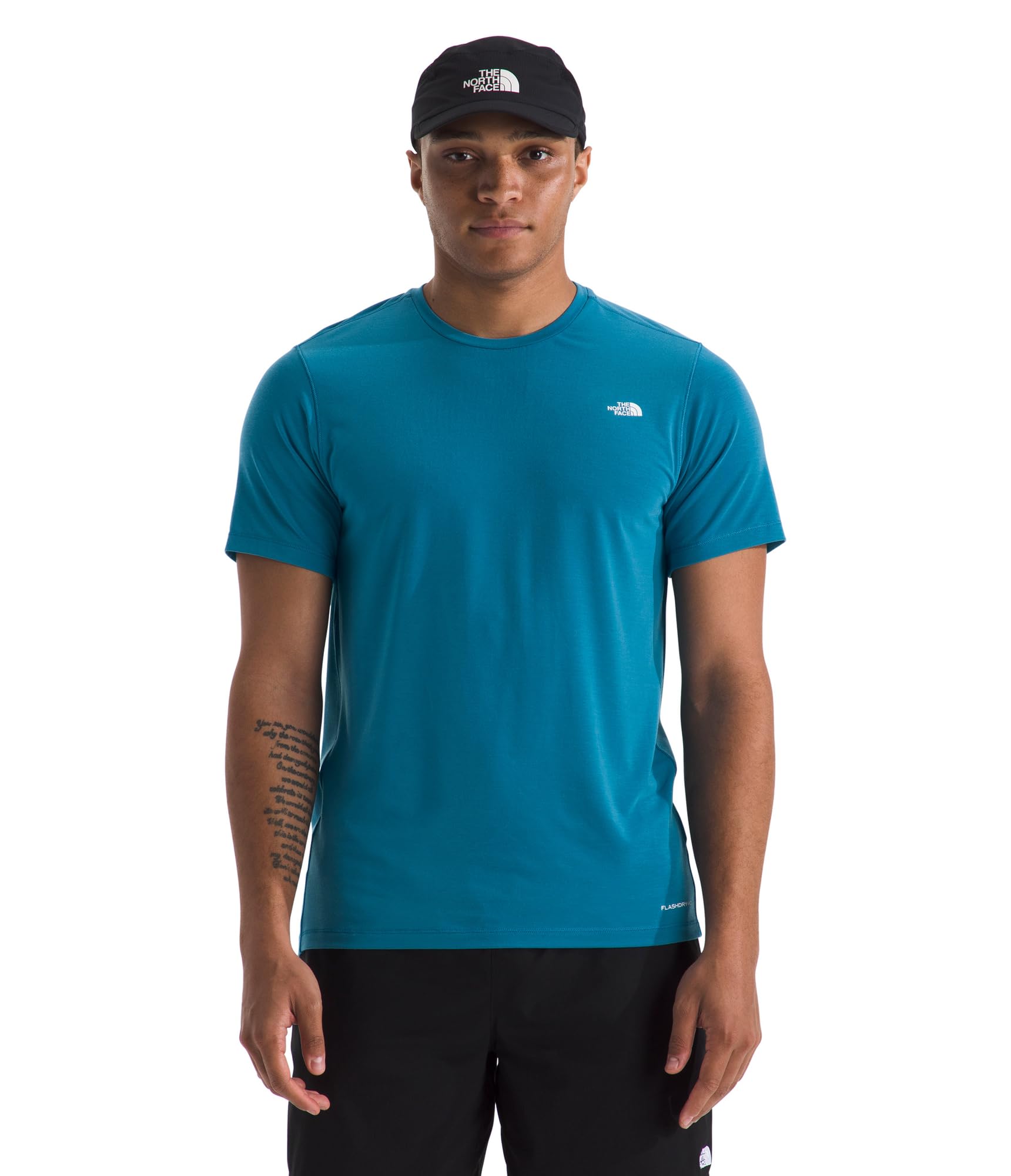 THE NORTH FACE Men's Adventure Tee | Lightweight & Stretchy Shirt With Set-in Sleeves & Heat Transfer Logo