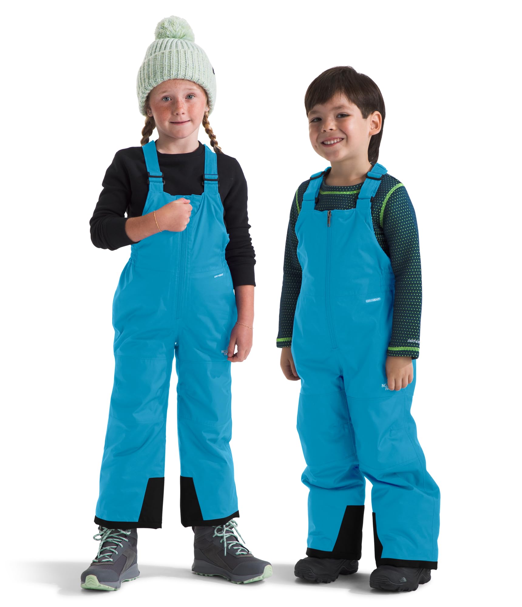 THE NORTH FACE Baby Freedom Insulated Bib | Waterproof Overalls for Boys & Girls, Suspenders, Reinforced Kick Patches
