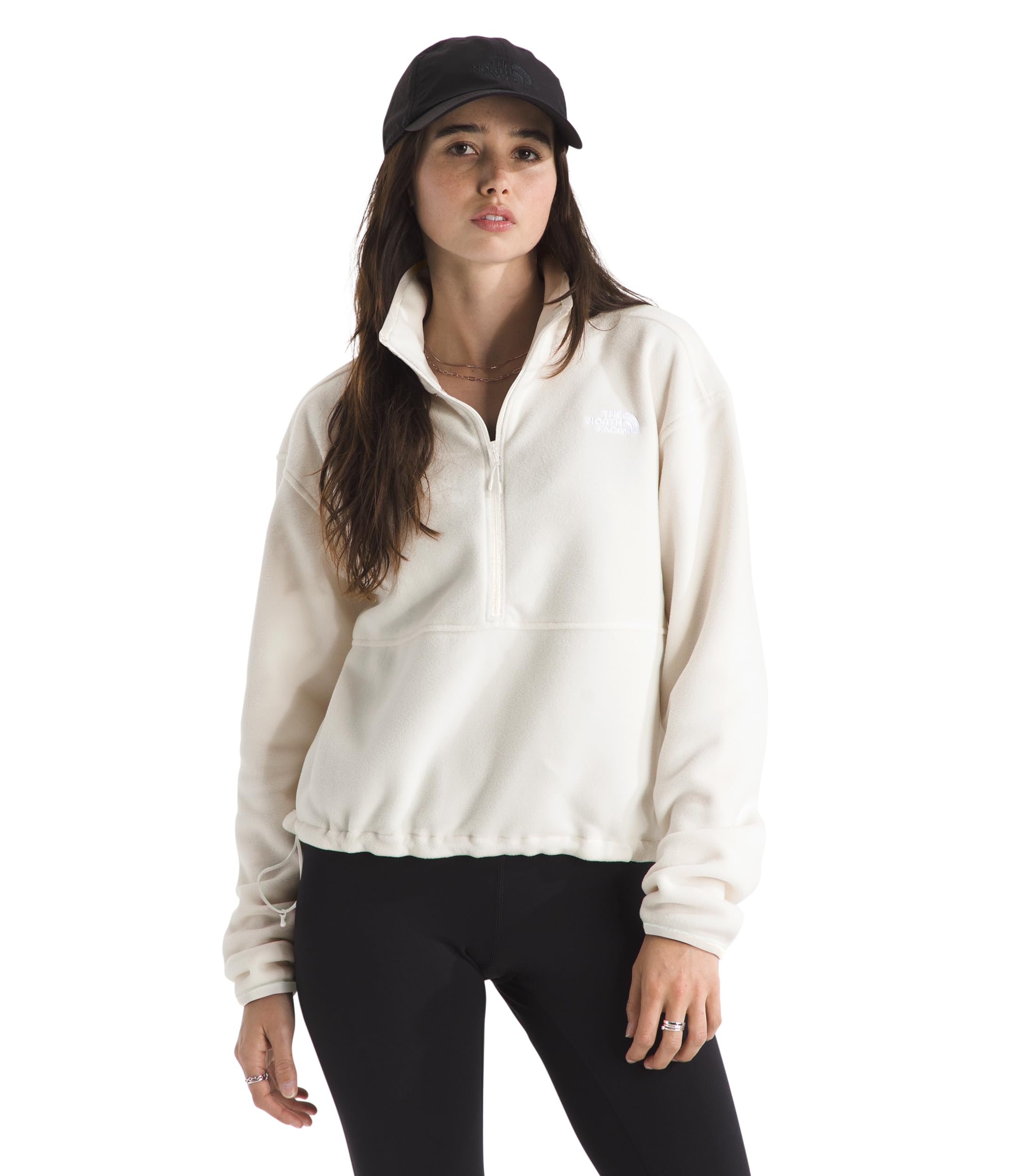 The North Face womens Glacier Fleece Half Zip Short Jacket