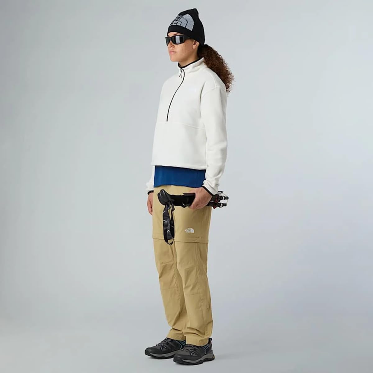 The North Face womens Glacier Fleece Half Zip Short Jacket
