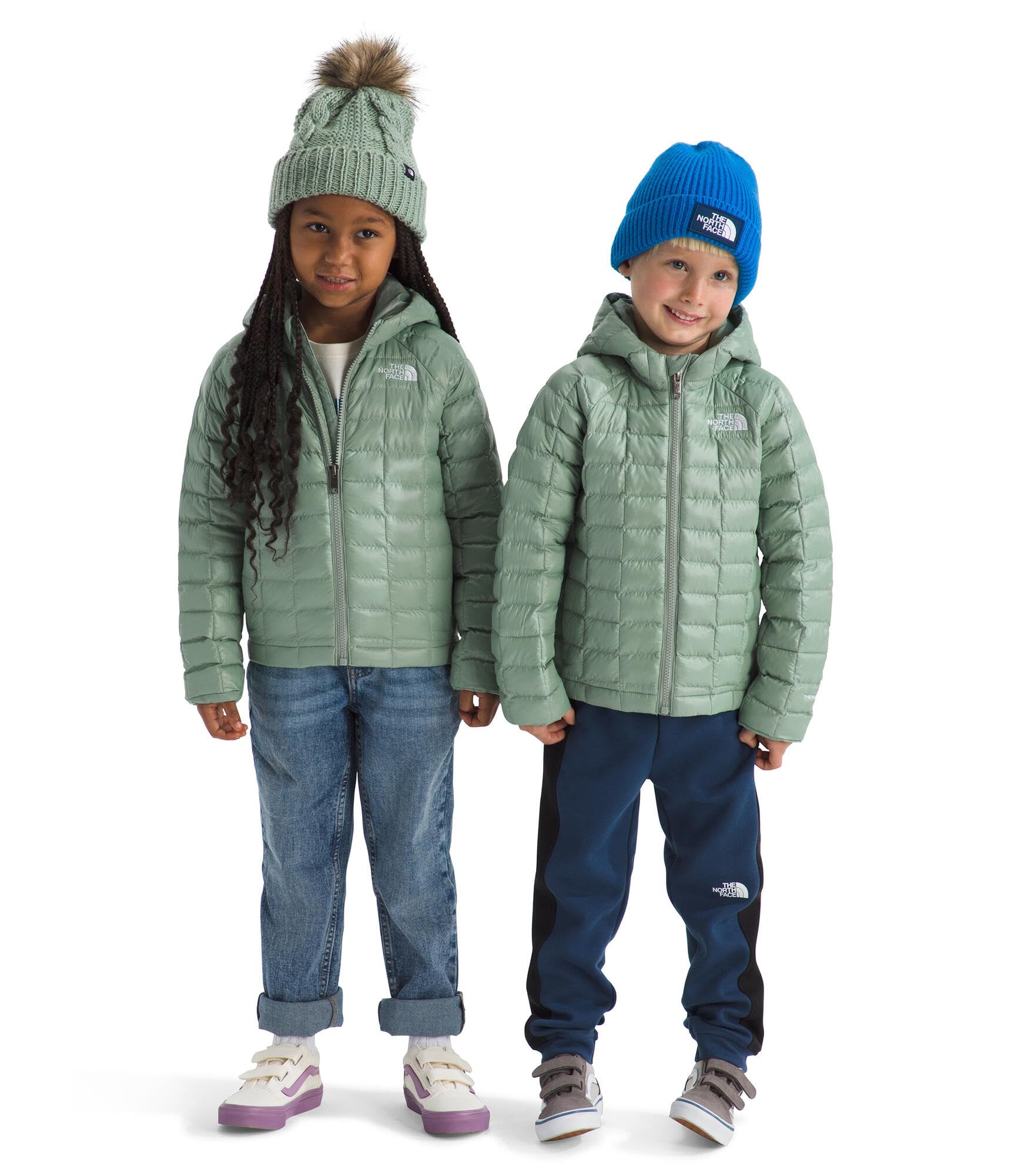 The North Face unisex-baby Thermoball Hooded Jacket | High-loft Insulation, Ripstop Fabric, 3 Piece Hood, Chin Guard