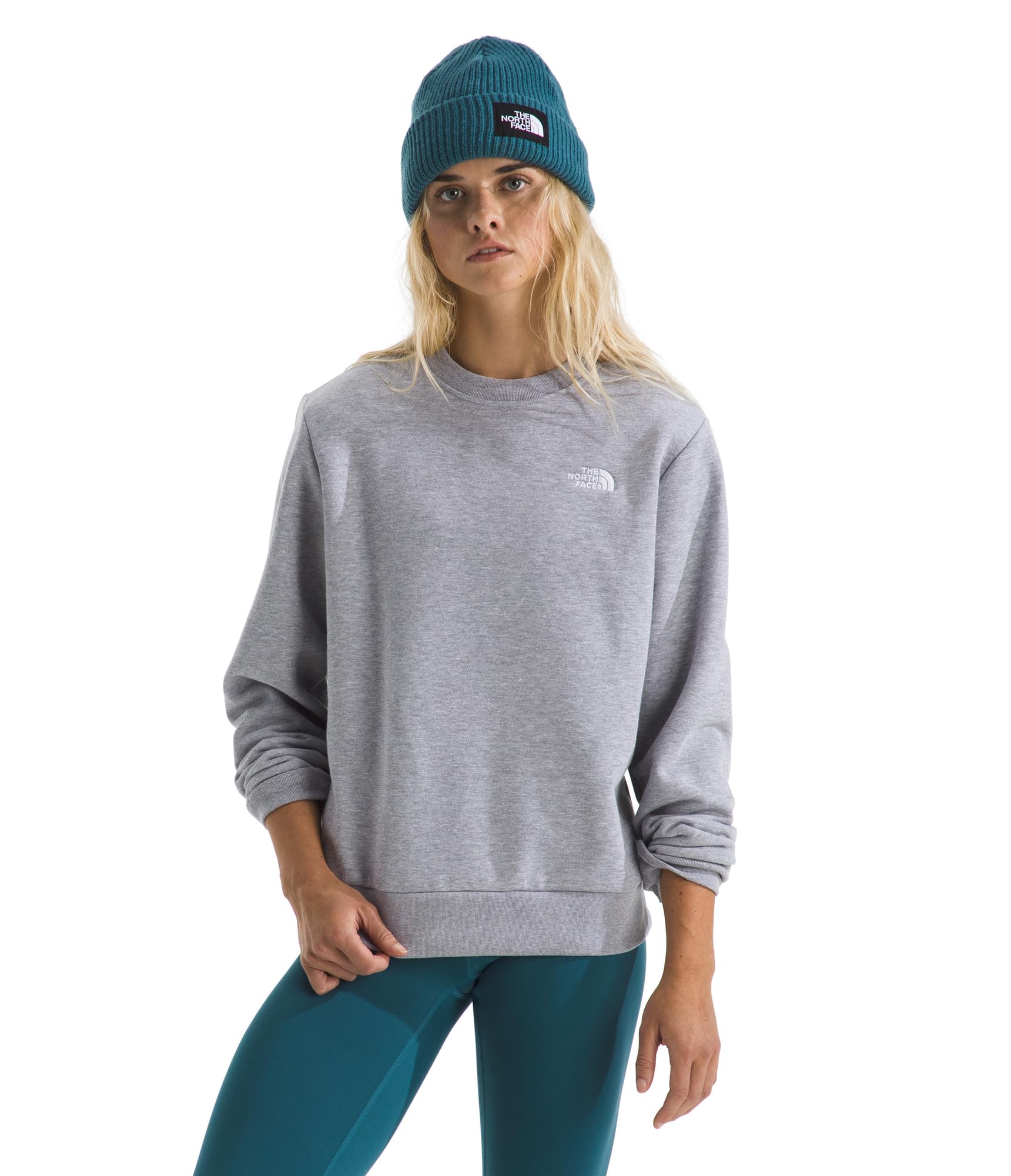 The North Face womens Evolution Simple Dome Crew | Ribbed Collar & Hem, Classic Logo