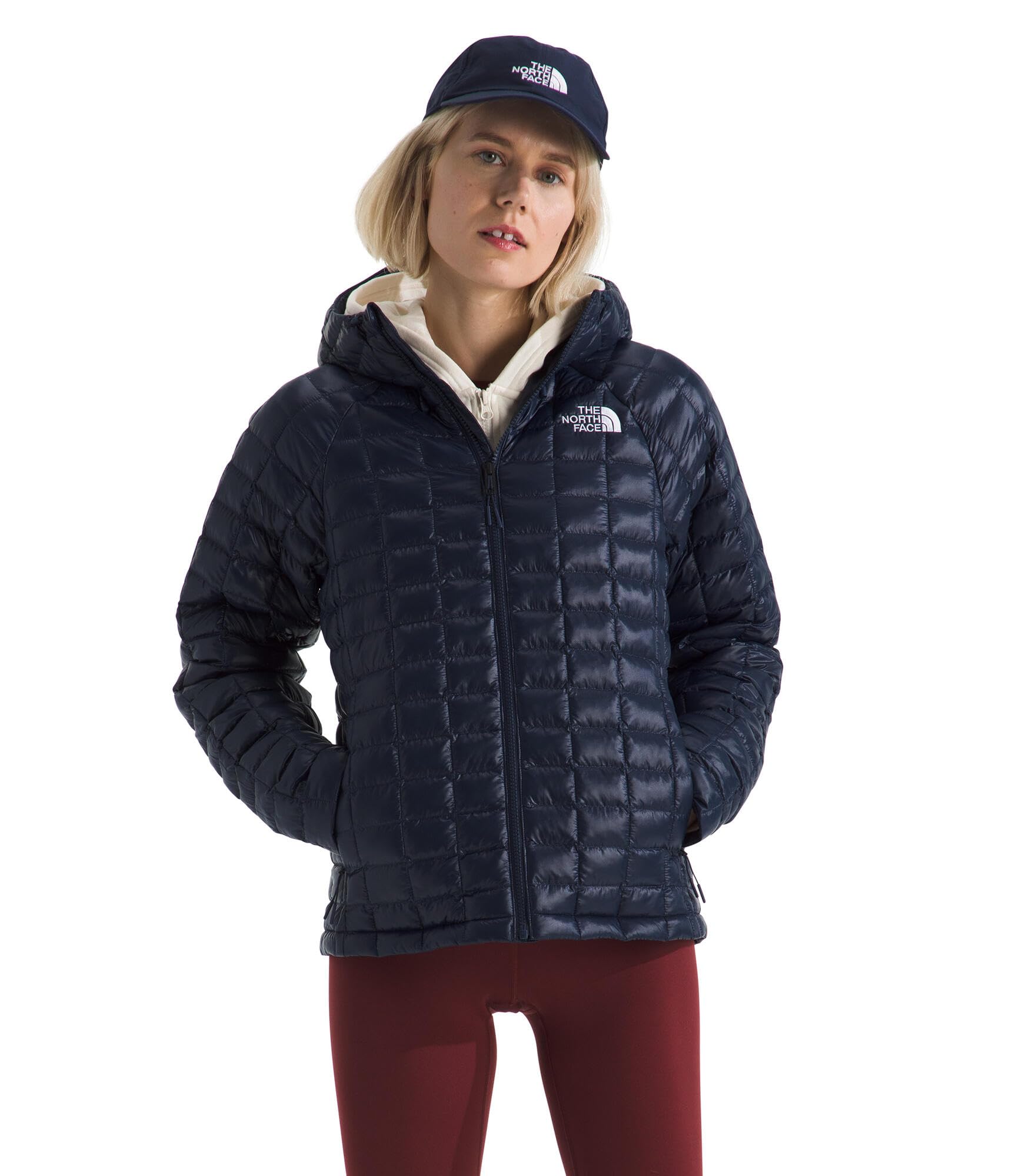 THE NORTH FACE Women's Thermoball Hooded Jacket | High Loft Insulation, Wind & Water Resistant, Adjustable Hood