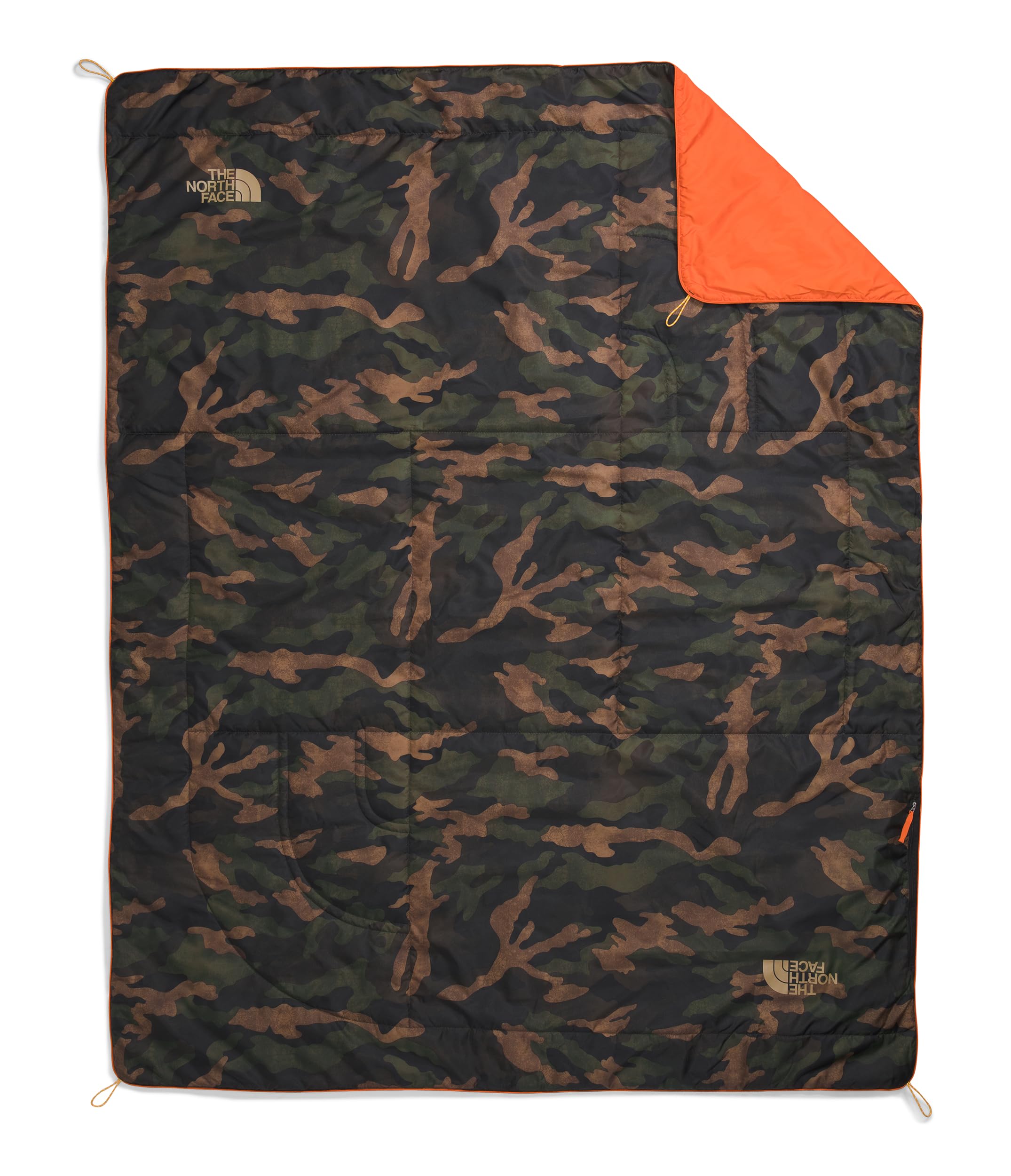 The North Face Wawona Blanket | Insulated Blanket for Home and Camping, Water Repellent, Packable Design, New Taupe Green TNF Camo Print, One Size