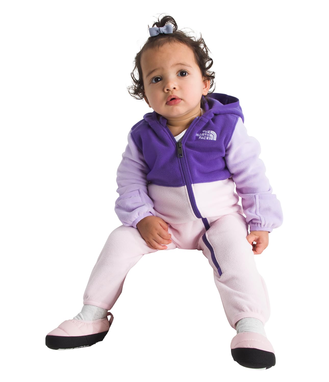 The North Face baby-boys Glacier One-piece | Polar Fleece Onesie With Built-in Mitts & Booties for Boys & Girls