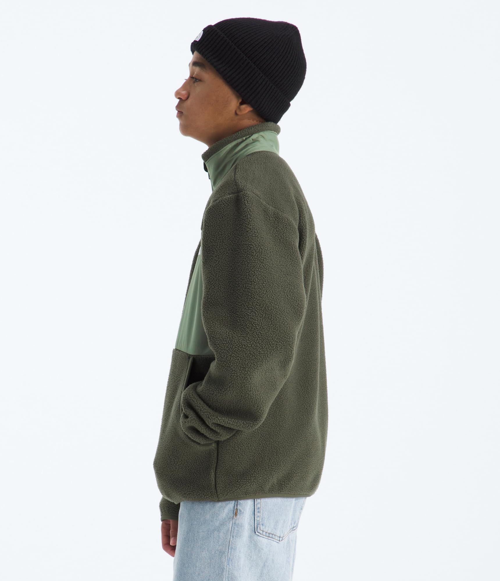 THE NORTH FACE Boy's Yumiori Full Zip Jacket Lightweight Fleece Coat, Embroidered Logo & Secure Zip Chest