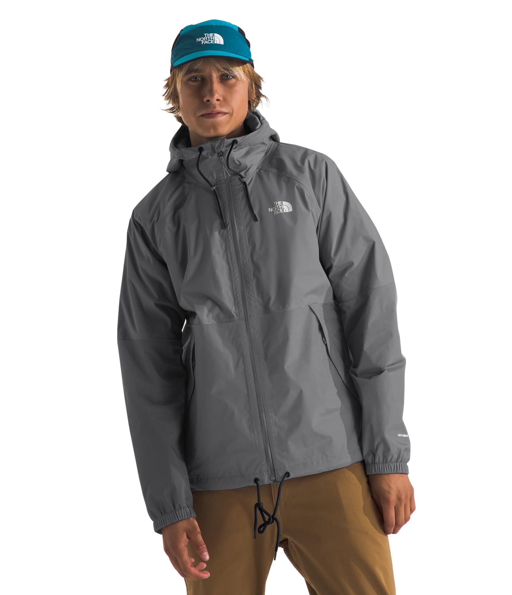 THE NORTH FACE Men's Antora Rain Hoodie | Windproof & Waterproof With Adjustable Hood, Drawcord Hem
