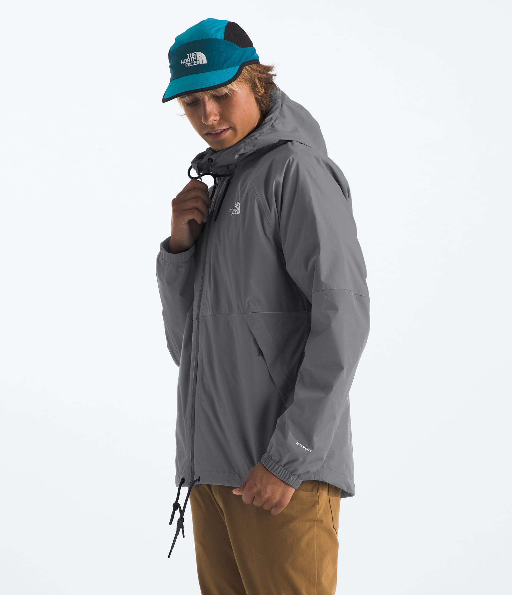 THE NORTH FACE Men's Antora Rain Hoodie | Windproof & Waterproof With Adjustable Hood, Drawcord Hem
