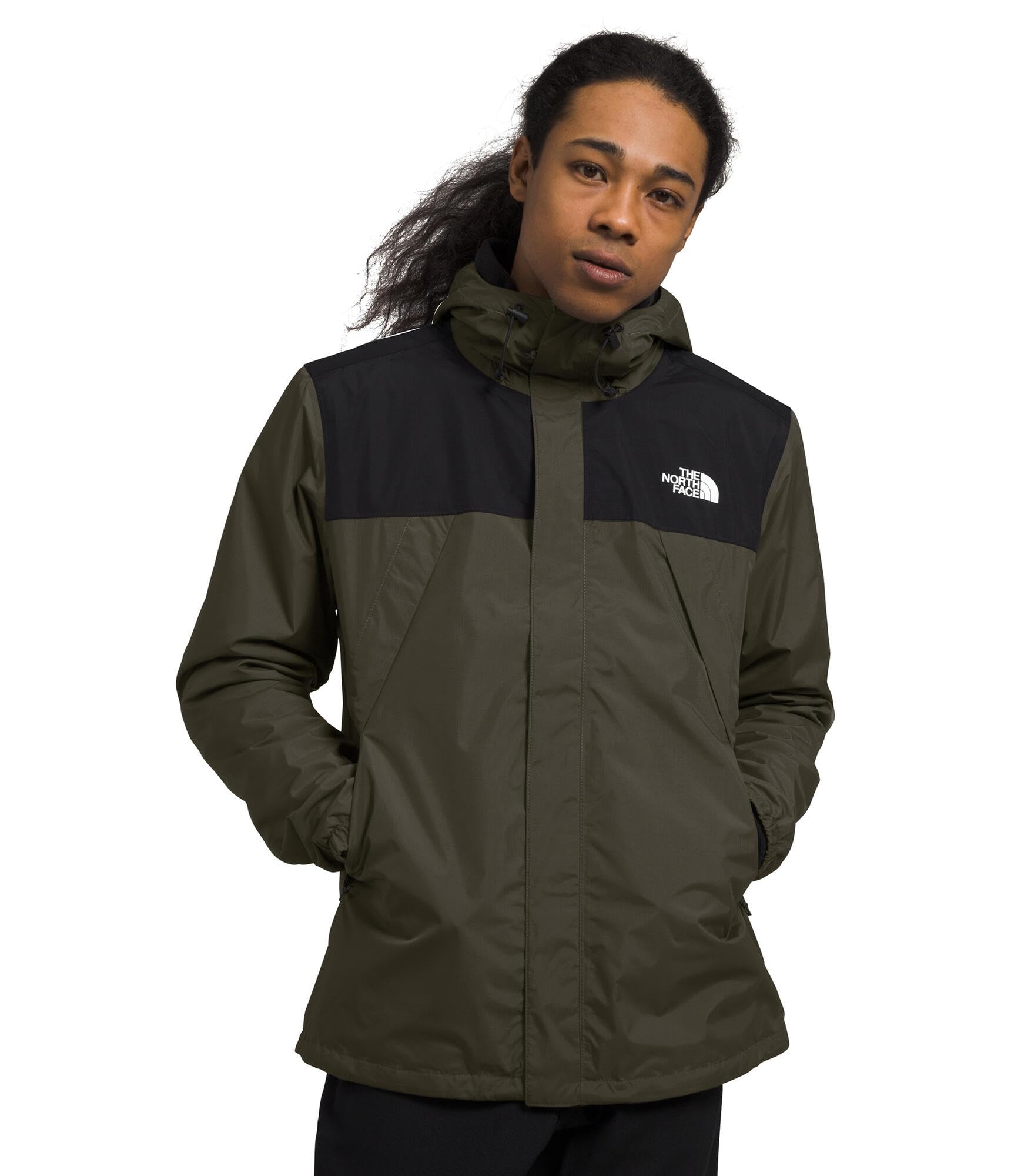 THE NORTH FACE Men's Antora Triclimate Jacket | Waterproof Shell, Warm Inner Fleece Layer, Adjustable 3 Piece Hood